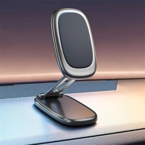 360 Derece Dönebilen Alaşımlı Metal Katlanabilir Mıknatıslı Magnetik Masaüstü ve Araç Içi Cam ve Göğüse Yapışabilen Kutu Içerişindeki Metal Aparatlar Ile Beraber Telefon Tutucusu ve Telefon Standı 033