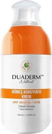 Duaderm Filtreli Yüz ve Vücut Güneş Kremi SPF30, Uva/uvb Korumalı, 100ML