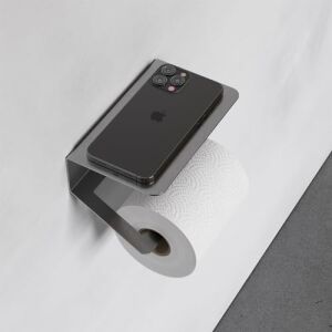 Zift Unique Paslanmaz Çelik Inox Tuvalet Kağıdı Askısı-Raflı ve Kendinden Yapışkanlı Tuvalet Kağıdı Wc Kağıt Asacağı