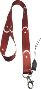 Şanlı Türk Bayrağı Boyun Ipi Telefon Askısı