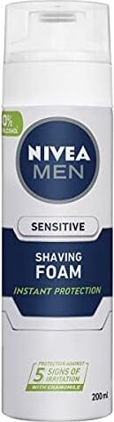 Men Erkek Hassas Tıraş Köpüğü 200 Ml, Hassas Ciltlere Özel Hızlı Koruma, Yanma Karşıtı, Alkolsüz Formül