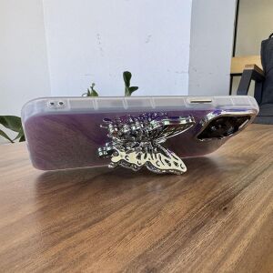 Galaxy A35 5g ile Uyumlu Kılıf  Standlı Kelebek Silikon Kılıf Desen 2