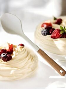 1 Adet Kepçe Spatula Çizmez Isıya Dayanıklı,beyaz
