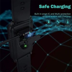 Honor Band 7 ile Uyumlu Akıllı Saat Için Manyetik USB Şarj Kablosu Honor Band 7 ile Uyumlu Kablo Siyah