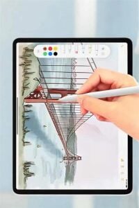 Tablet Kalemi Ios Android Windows Uyumlu Yedek Uçlu Universal Çizim Kalemi