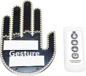 Parmak LED Amber Renkli Işık