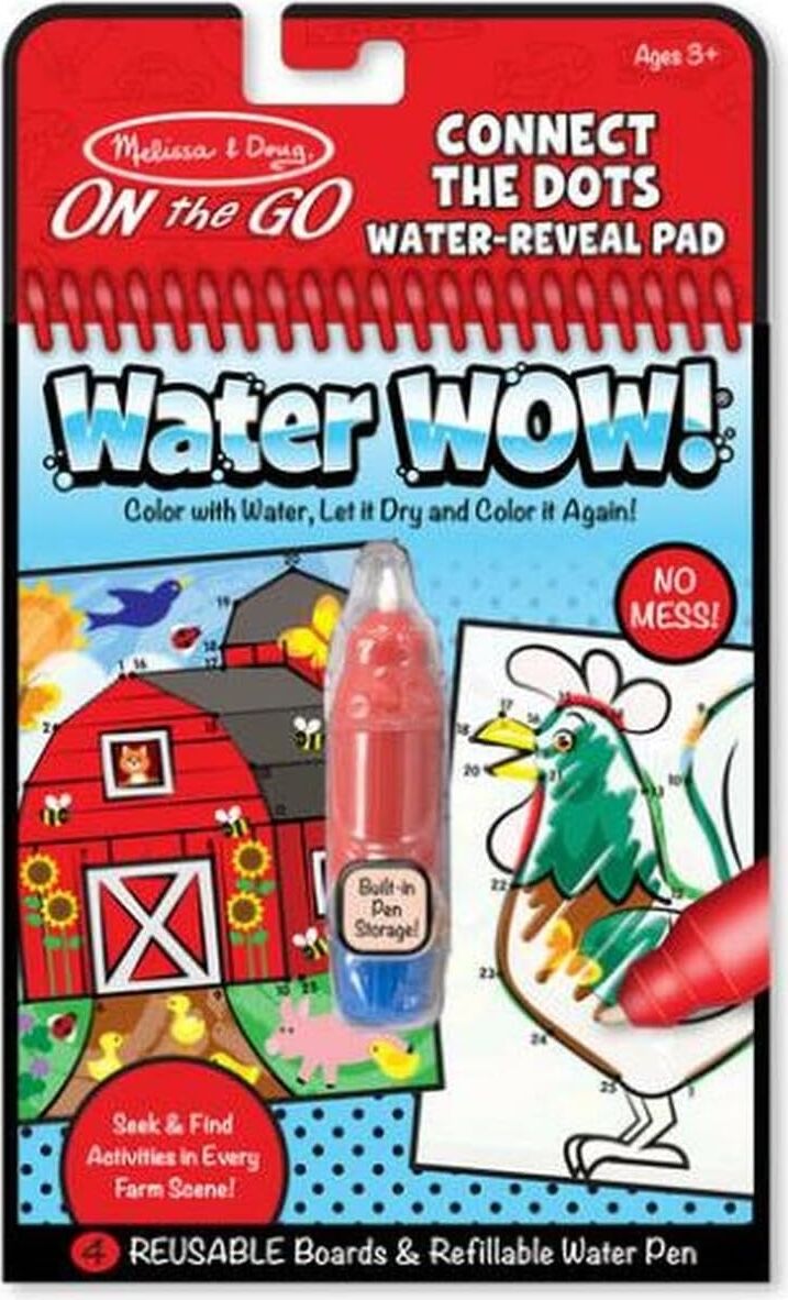 & Doug Water Wow Su ile Boyama Kitabı, Çiftlik Noktaları Birleştir (19485)