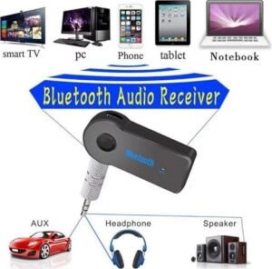 Mikrofonlu Bluetooth Ses Alıcı Araç ve Hoparlör Için Aux Girişli Kablosuz Dönüştürücü Kiti