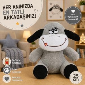 Ofis Hediyesi Tavşan 20-25 cm Figürlü Pelüş Ayıcık, 20 cm Teddy Bear,sevgiliye Hediye,ayı Teddy,peluş Ayıcık,plush Toys, (Eşek)