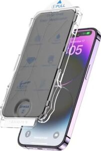 iPhone 16 Için Ekran Koruyucu Otomatik Hizalama Aparatlı Kolay Kurulum Kiti Toz Bırakmaz Parmak Izi Karşıtı Tam Kaplayan Hayalet Ekran Koruyucu Kırılmaz Cam