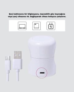 Mini Tırnak Kurutucu – Hızlı Kurutma Için Uvled Işık Teknolojisi