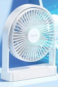Hoco HX65 Ultra Ince Masaüstü Fan – 2000 MAH Şarjlı, 3 Hız (9 w), Sessiz ≤25 db, Usb‑c, Kompakt & Hafif (340 G)