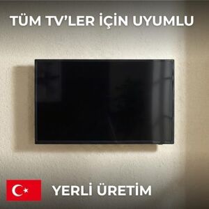 Sabit Tv Duvar Askı Aparatı | 43-65 Inç (109-165 Cm) Lcd/led Uyumlu | 40 kg Taşıma Kapasitesi | Vesa 200X200-600X600 | Samsung, Lg, , Sony, Sunny ile Uyumlu | Güçlü ve Güvenli Tasarım