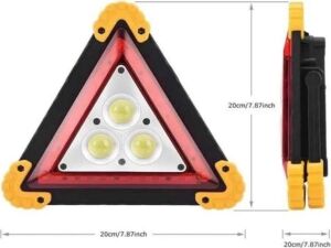 Reflektör Işıklı Ikaz Lambası Şarjlı Çok Fonksiyonlu Işıklı Üçgen Reflektör