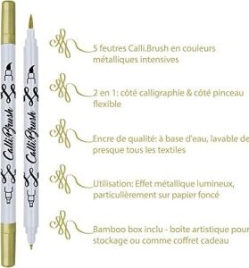 Online Calli.brush Kalem Set 5 Pcs. Metallic