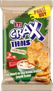 Crax Thins Tatlı Biberli Ekşi Kremalı Kraker 110 G