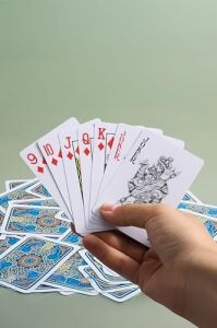 Mavi Pvc Plastik Su Geçirmez Iskambil Poker Oyun Kağıdı RD60MV