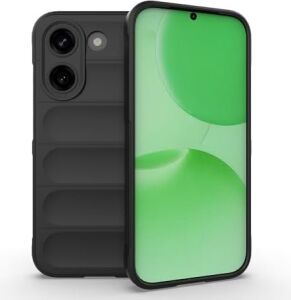 Xiaomi Poco X8 Pro ile Uyumlu Kılıf Silikon Yumuşak Kamera Lens Korumalı Içi Kadife Mat Renkli Ince Kapak Etnik Siyah