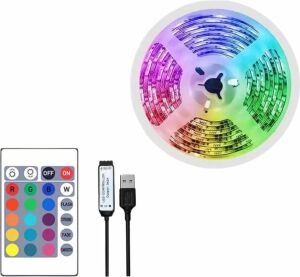 10M Şerit LED Iç Mekan Renkli Rgb Şerit LED Kumandalı