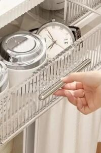 Modüler 3 Katlı Banyo Düzenleyici Raf; Yapışkanlı Duvar Rafı, Delmeden Montaj Mutfak Organizeri, 2 Çekmeceli & Kancalı Havluluk, Şampuanlık Duş Rafı, Çok Amaçlı Beyaz Banyo Dolabı Düzenleme (Beyaz)