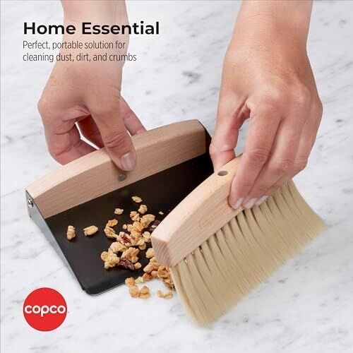 Copco Mini El Temizleme Fırçası Tava, Kayın Ağacı