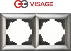 Visage Ambiance Füme 2 Li Çerçeve - Priz ve Anahtar Için Uyumlu Çerçeve