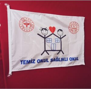 Zc Bayrak Temiz Okul Bayrağı 70X105