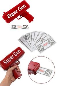 Para Dolar Atma Makinası Super Money Gun Para Saçma Fırlatma Tabancası