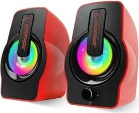 Rms-G7 Falsetto 2.0 6 Watt Rgb Ledli Kırmızı Multimedia Gaming USB Speaker