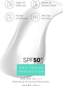 Yağlı Ciltler Için Mat Bitişli 50SPF Uva