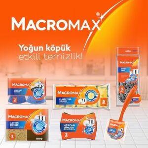 Magico Bulaşık Süngeri 2'li Paket, Petek Dokulu Çizmez Kir Sökücü Sünger