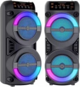Rgb Işıklı Taşınabilir Bluetooth Hoparlör Güçlü Stereo Ses
