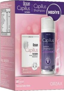 Ocean Capillus Women 60 Tablet + Capillus Shampoo 200 ml Hediye
