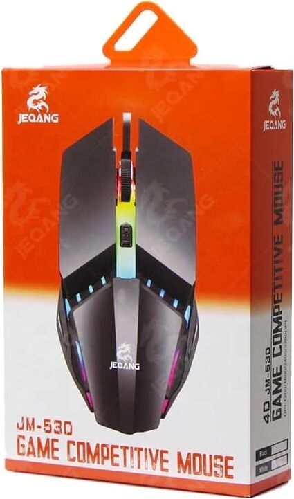 Kablolu Mouse, Rgb LED Işıklı, Gaming Oyun Uyumlu Mouse, 1600 Dpı, 4d Optik Sensör, Ergonomik Tasarım, Siyah Tak Kullan (Dpı)