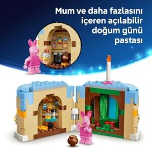 │  Piglet’in Doğum Günü Eğlencesi 43305-9 Yaş ve Üzeri Çocuklar Için Mumlu Doğum Günü Pastası ve  Piglet Minifigürü Içeren Yaratıcı Oyuncak Yapım Seti, Hediye Fikri (544 Parça)