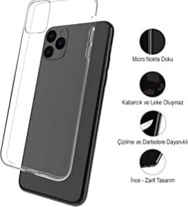 Apple iPhone Se 2020 ile Uyumlu Kapak 1mm Şeffaf Silikon Kılıf