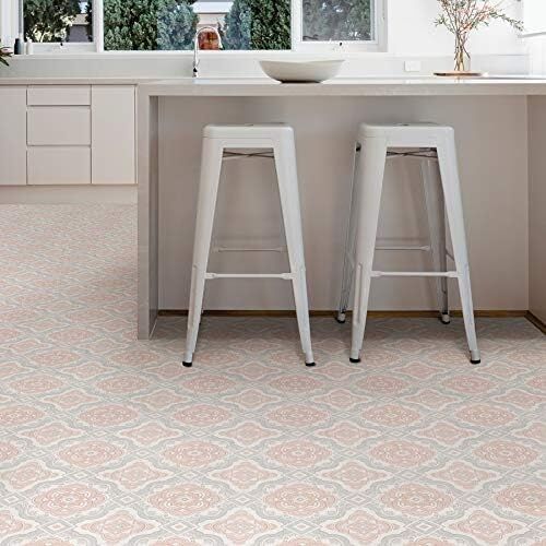Floorpops FP3566 Cecilia Peel Stick Yer Karosu, Beyaz ve Kirli Beyaz