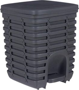 Palm Pedallı Çöp Kovası, Antrasit/gri, 9 Lt