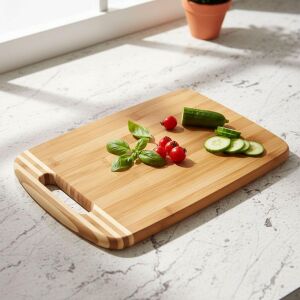 Bambu Kesme Tahtası Antibakteriel Yıkanabilir Doğrama Tahtası Dikdörtgen 34X24CM | Antibakteriyel ve Yıkanabilir Bambu Kesme Tahtası - Hijyenik ve Dayanıklı Doğrama Işleriniz Için Ideal