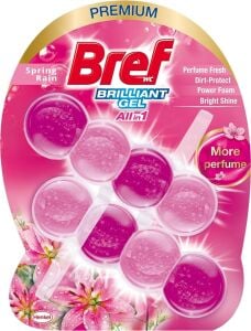 Wc Brilliant Tuvalet Temizleme Jel Çiçek Kokulu 2'li 2 x 42 G, Jel Çiçek 2