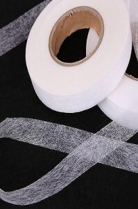 Çift Taraflı Yapışkan Tela- Amerikan Tela - Etek Paça Telası 1,5cm 50M 1 Adet (Kağıtsız) Tek Ebat