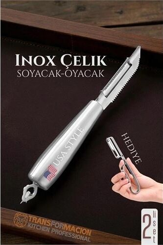 Inox Soyacak - Sebze Soyacağı - Kabak Dolma Oyacağı 2 Li Set 722010