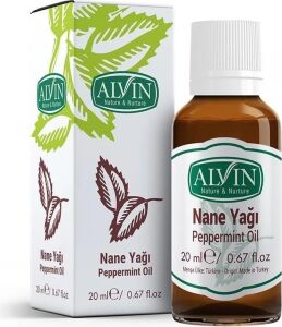 Alvin Nane Yağı Peppermint Oil, Doğal, 20 ml