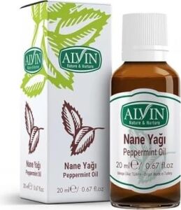Alvin Nane Yağı Peppermint Oil, Doğal, 20 ml