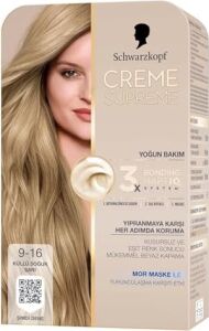 Creme Supreme Saç Boyası 9-16 Küllü Soğuk Sarı