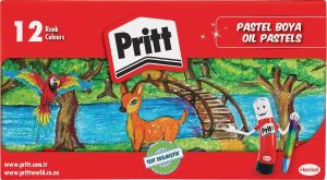 12'li Pastel Boya - Karton Kutu