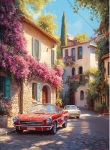 Puzzle - Begonvil SOKAK,1000 Parça Puzzle, #1202