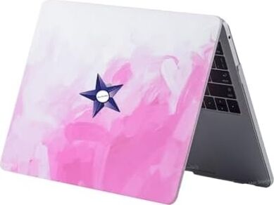 MacBook Air 13.6 Inç Kılıf Uyumlu M2 M3 M4 M5 Sert Koruyucu Hard Case A2681 A3113 A3240 A3449 Darbe ve Çizilme Koruma Pembe