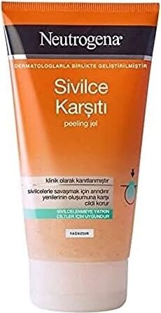 Sivilce Karşıtı Peeling Yüz Temizleme Jeli Salisilik Asitli Akneye Eğilimli Ciltler Için Arındırıcı 150 ml