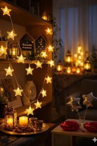 1,5 Metre Pilli LED Işık, Sarı Işıklar Peri Işıkları Aydınlatmalı Şerit LED Ramazan Süsü LED Işık Şerit LED Ramazan Süsü LED Işık